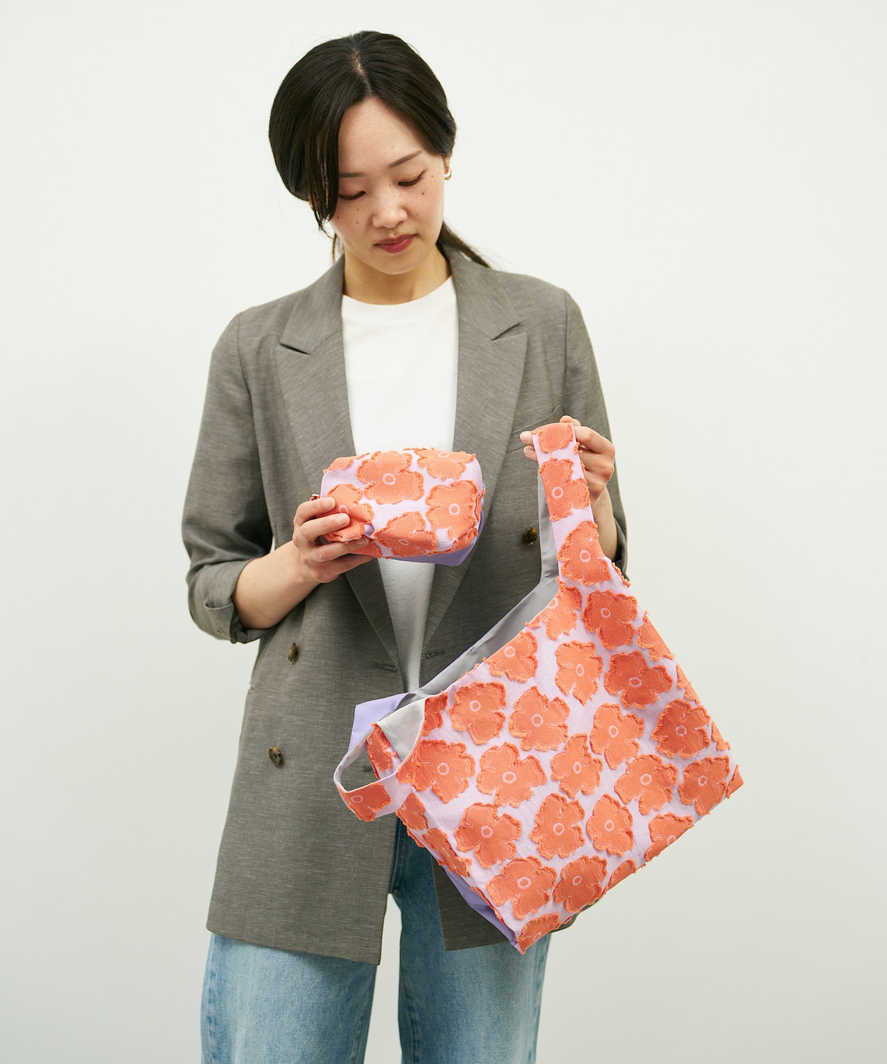 同じ生地のTWINS bag